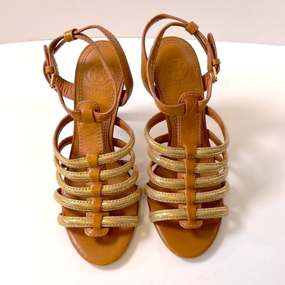 Tory Burch 'Charlene' Strappy High Heel Sandal, size 6M